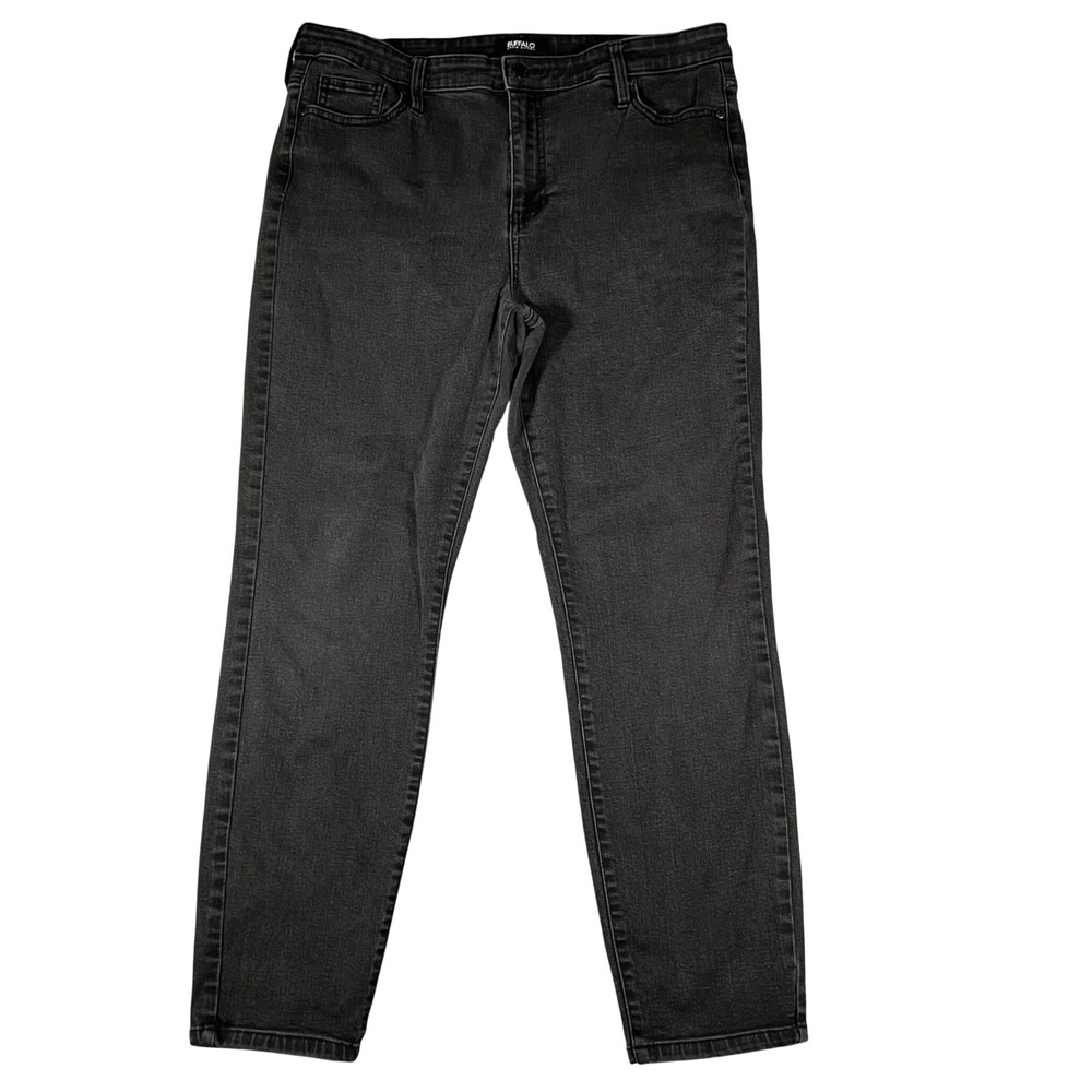 Buffalo David Bitton Mollie Black High Rise Skinny Jeans Womens‎ 14/34 Stretch